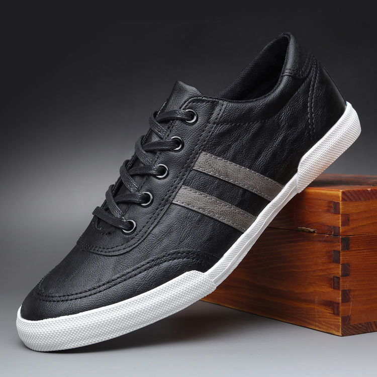 Men's shoes, trendy shoes, casual anti-odor leather shoes, men's driving board shoes, British crocs