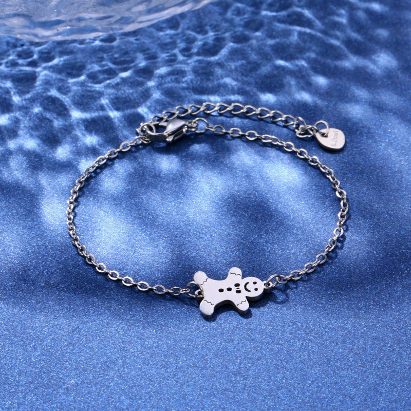 jewelry snowman bracelet, a cute and feminine Christmas design pendant