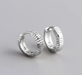 925 sterling silver satin thread earrings