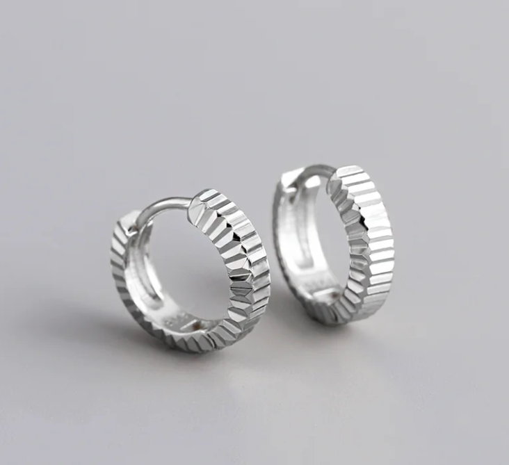 925 sterling silver satin thread earrings
