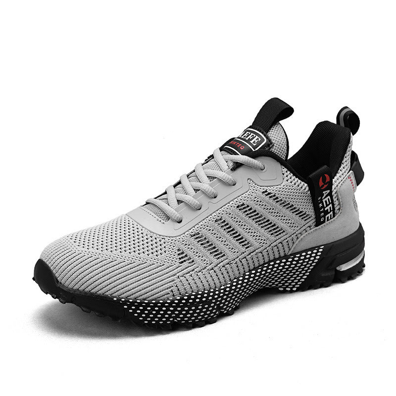 Large-sized men's mesh lightweight running shoes, outdoor hiking casual trendy shoes