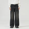 LKTM Men's Wear # Four Seasons -style straight-leg semi-elastic skinny jeans and retro wide-leg long pants