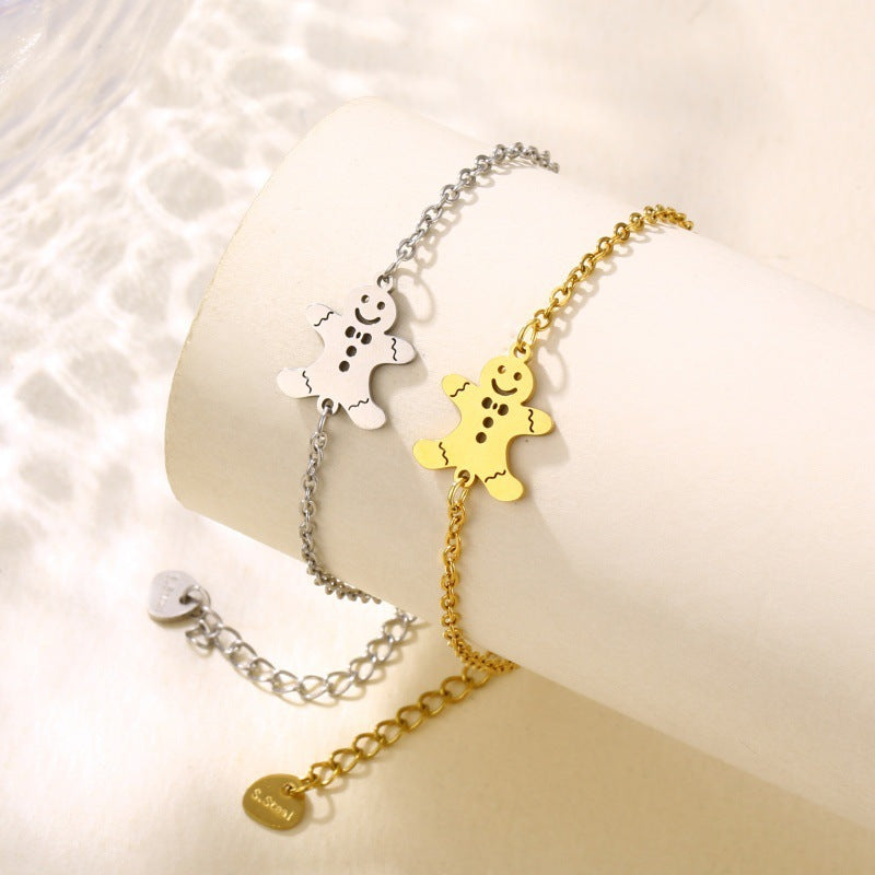 jewelry snowman bracelet, a cute and feminine Christmas design pendant
