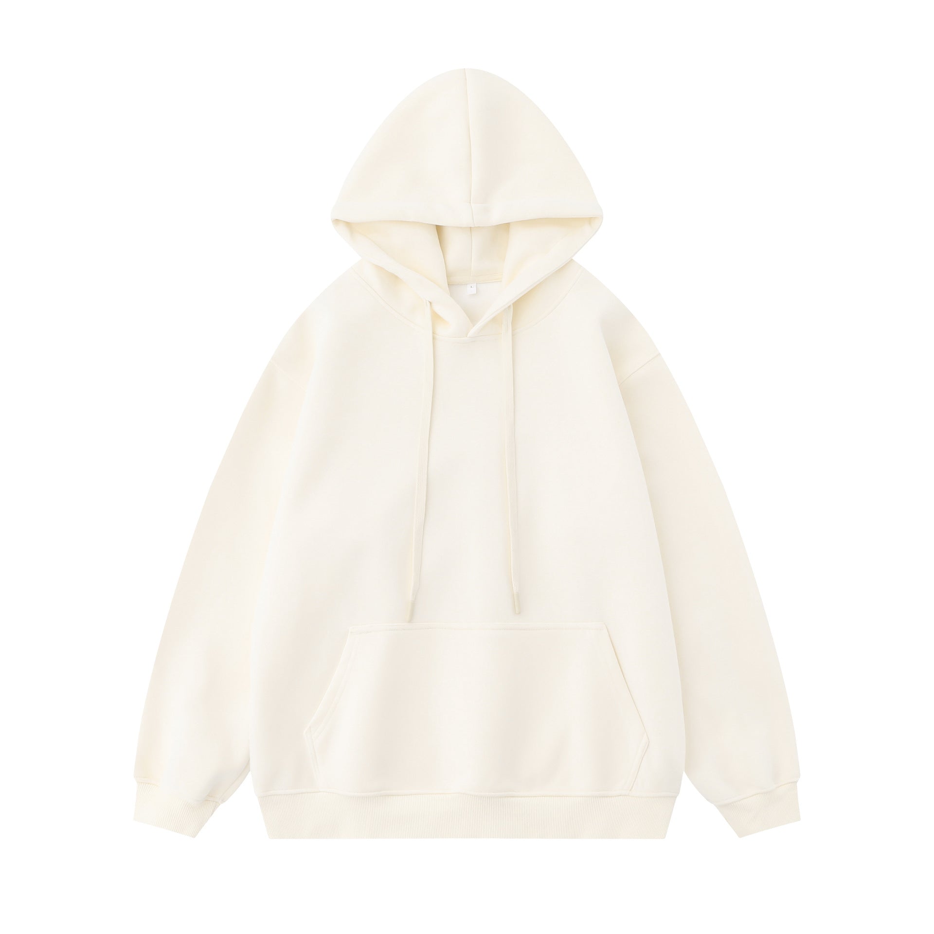 Autumn American-style loose street men's solid-color hooded sweatshirts and women's -style casual long-sleeved shirts