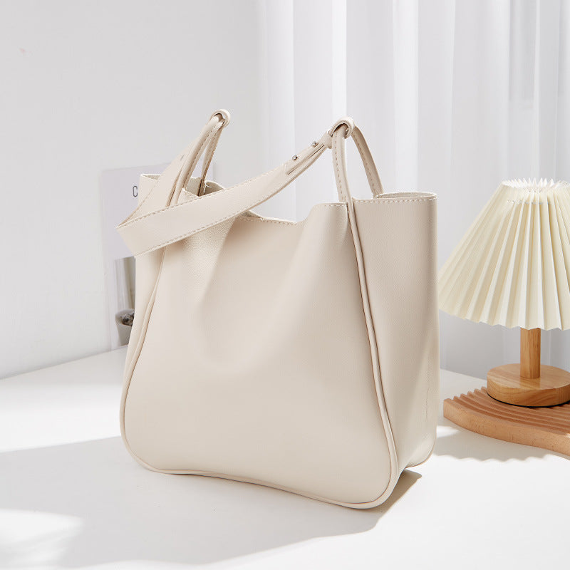 Large-capacity bag, versatile for women's fashion, autumn and winter textured crossbody bag, high-end single-shoulder et bag