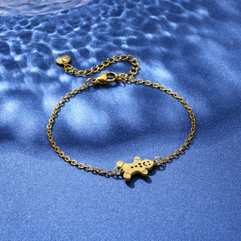 jewelry snowman bracelet, a cute and feminine Christmas design pendant