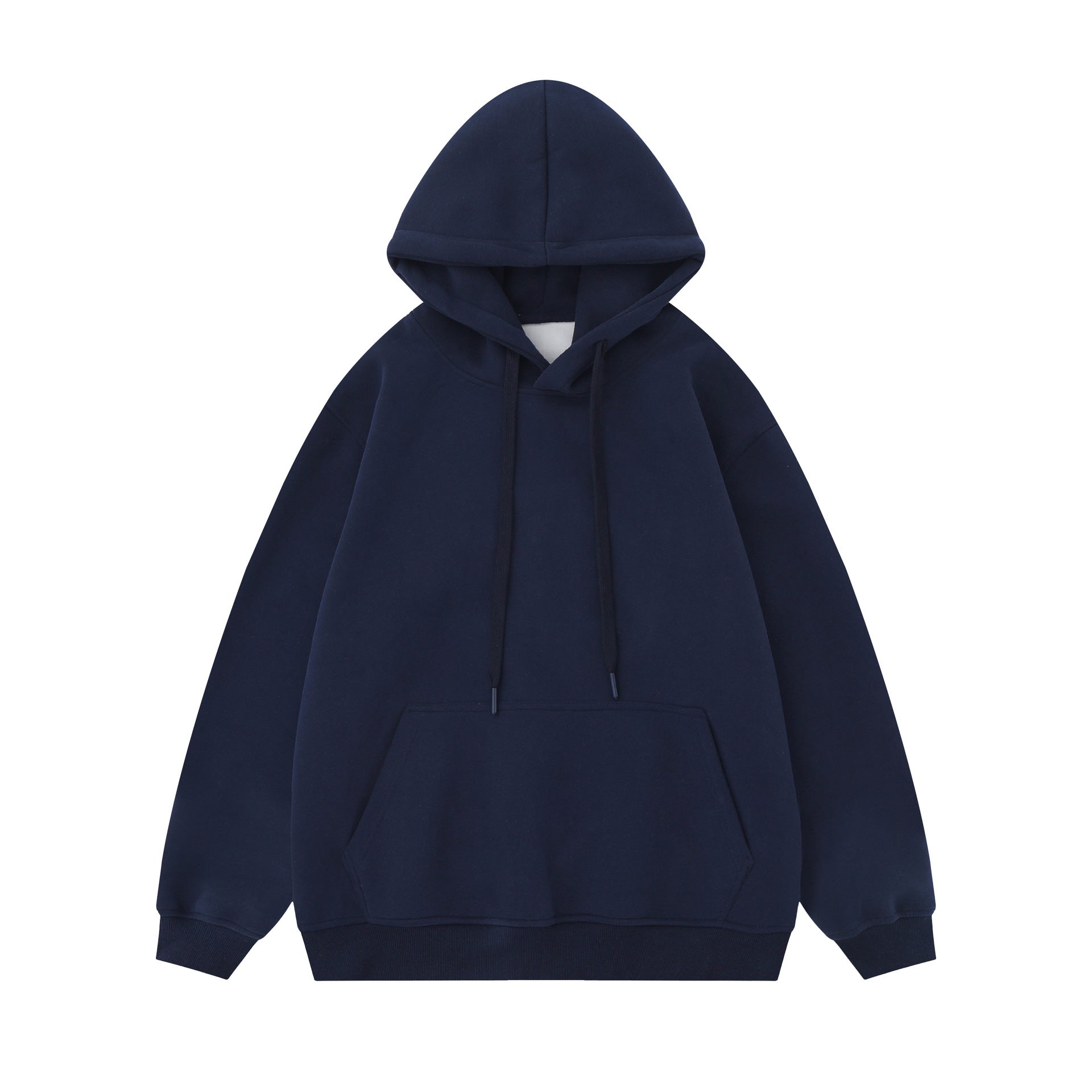 Autumn American-style loose street men's solid-color hooded sweatshirts and women's -style casual long-sleeved shirts