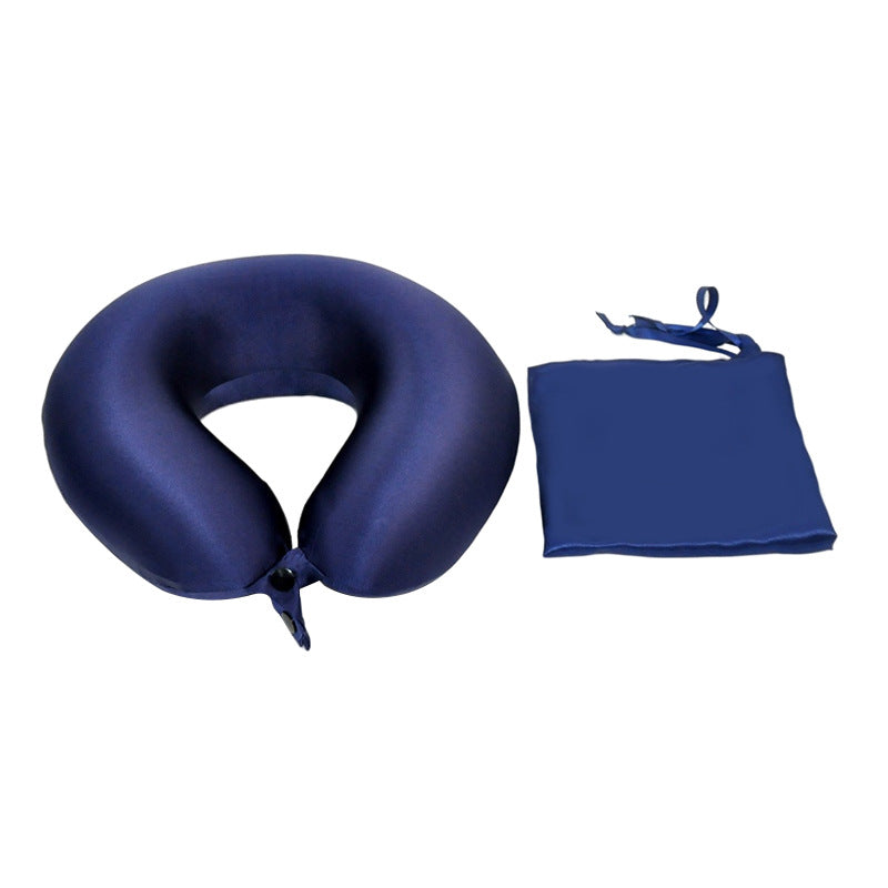 A mulberry silk neck pillow for air travel storage and neck protection, a U-shaped pillow for business office sleep and cervical spine protection