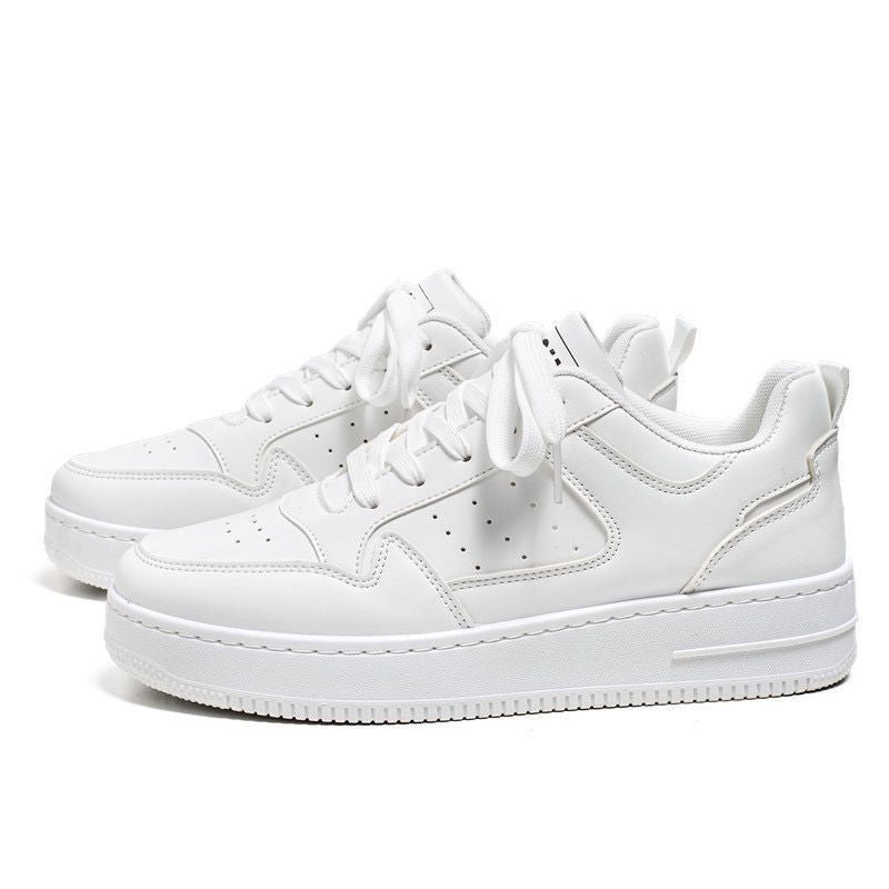 Spring men's shoes: white sneakers for male students,  style, trendy and versatile thick-soled shoes, casual
