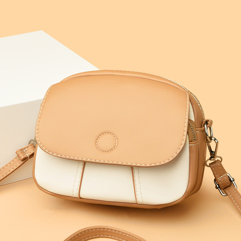 High-end women's bag design, crossbody bag, mini round bag, versatile, single-shoulder women's bag, trendy