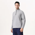 Spring LULU semi-zipper quick-drying clothes, long-sleeved tops, men's outdoor T-shirts, training, cycling, running and fitness wear