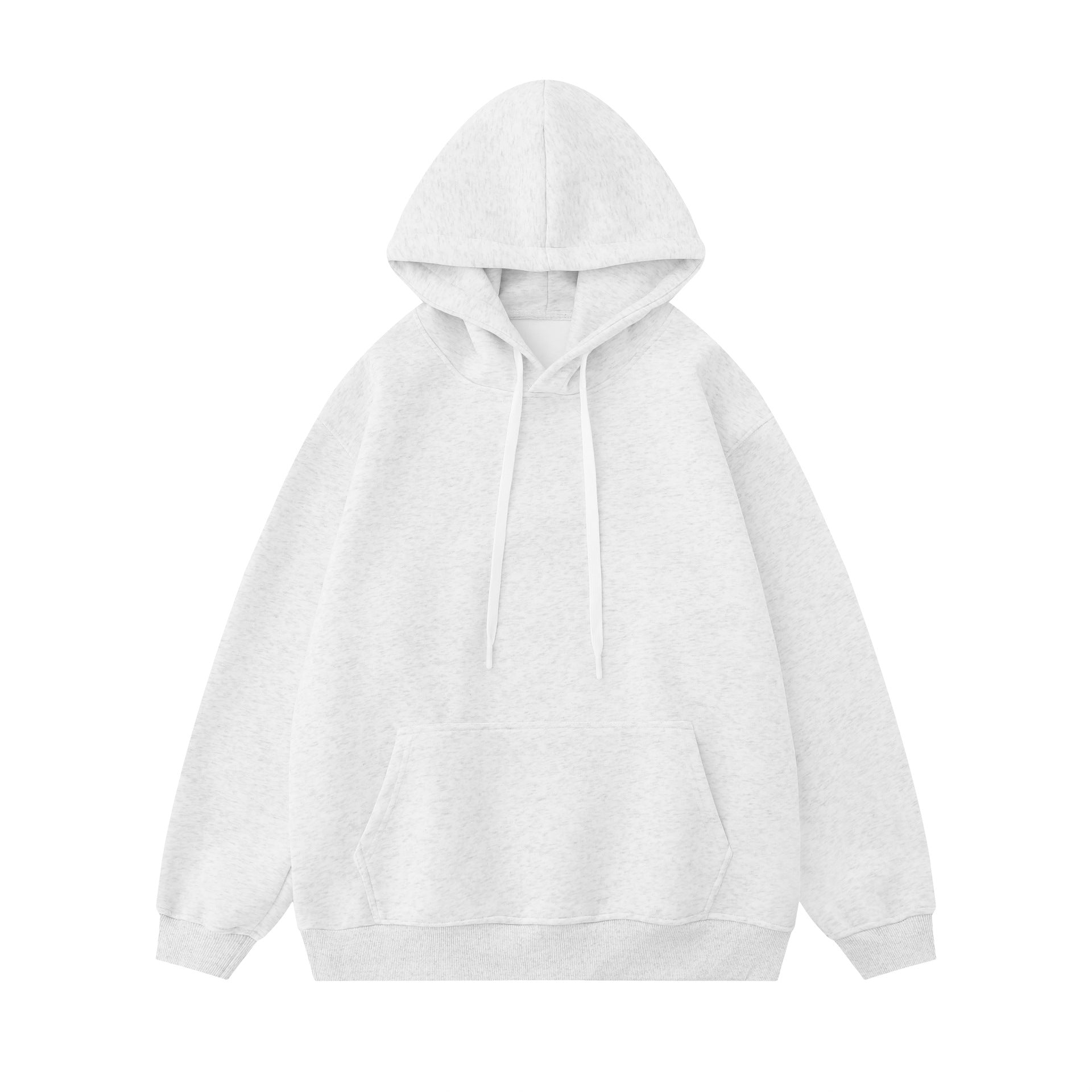 Autumn American-style loose street men's solid-color hooded sweatshirts and women's -style casual long-sleeved shirts